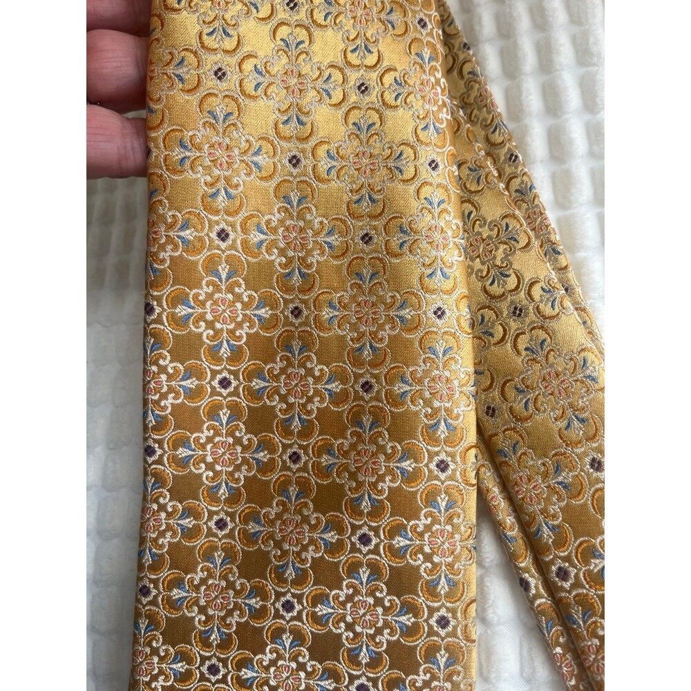 Gitman Bros Gold Silk Tie